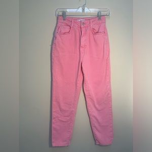 Zara BubbleGum Pink Mom Jeans - size 4